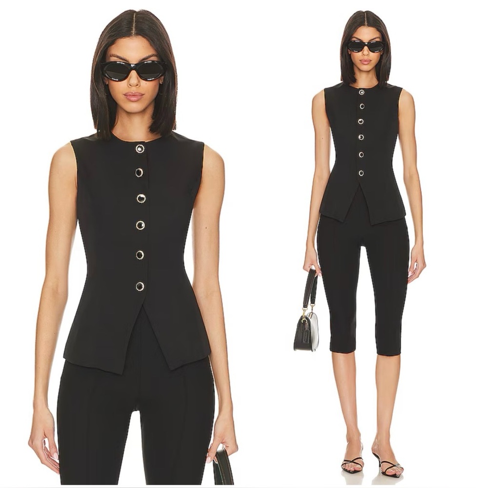 $70 SNDYS BUTTON VEST REVOLVE LPA SONG OF STYLE HOUSE HARLOW CB STONE COLD FOX
